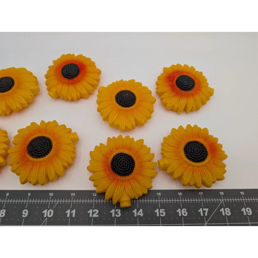 Sunflower Plastic String Light Cover Replacement Set of 10